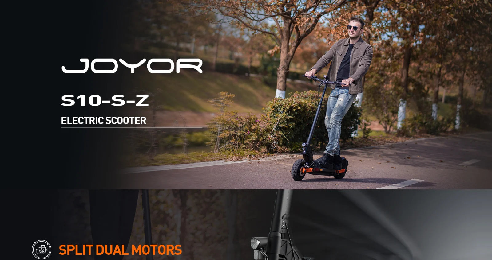 E-scooter 1000W*2 Motor 60V18Ah Escooter 10 Inch Off Road Tire Off Road Electric Scooter