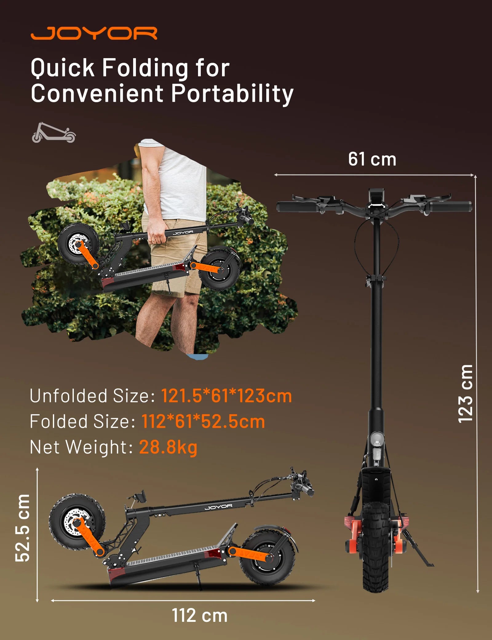 E-scooter 1000W*2 Motor 60V18Ah Escooter 10 Inch Off Road Tire Off Road Electric Scooter
